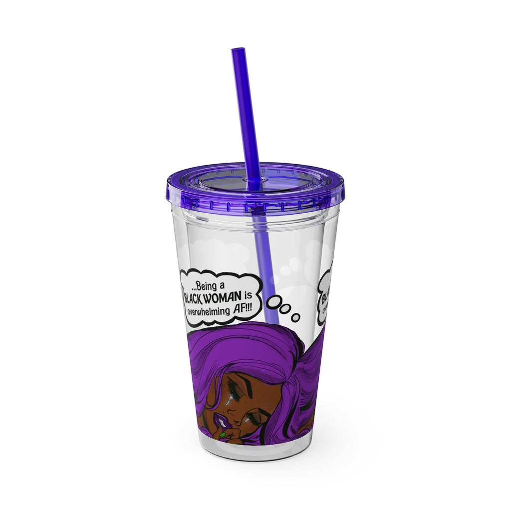 Sunsplash Tumbler with Straw, 16oz