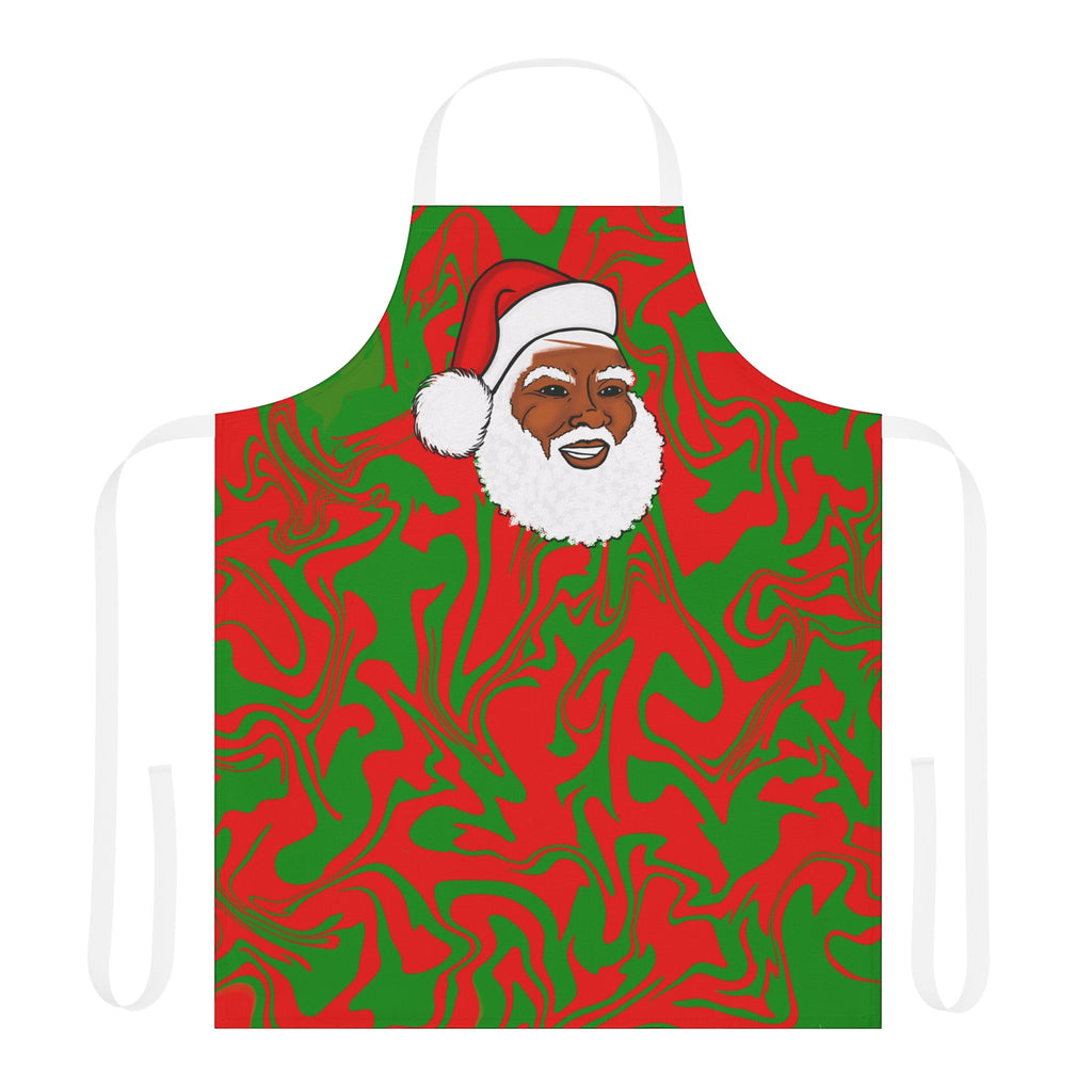 Black Santa Claus Christmas Holiday Apron