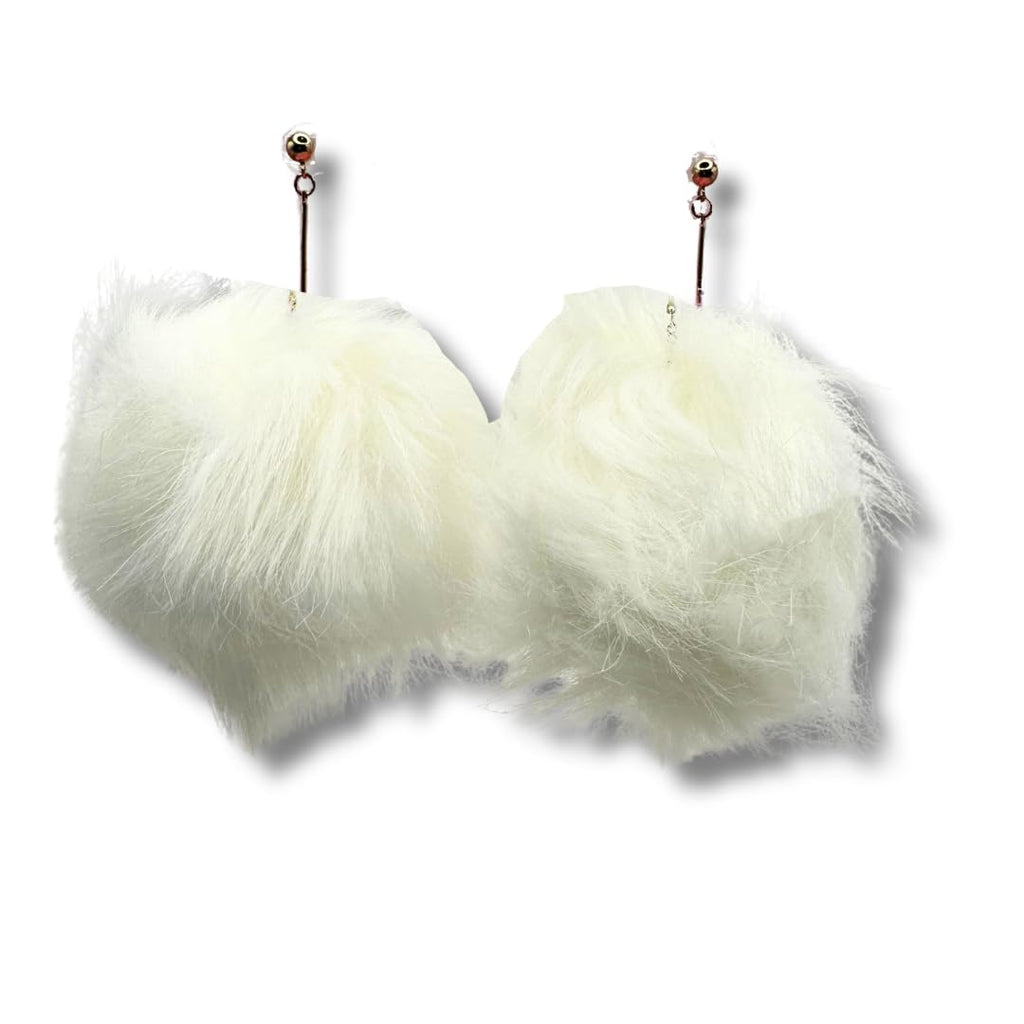 Vegan Faux Fur Fuzzy Earrings