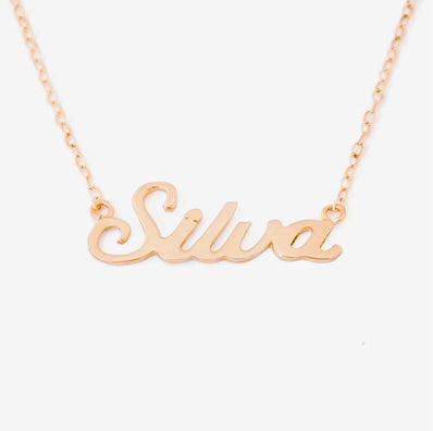 Custom Name Necklace 18k Gold Plated Stainless Steel Personalized