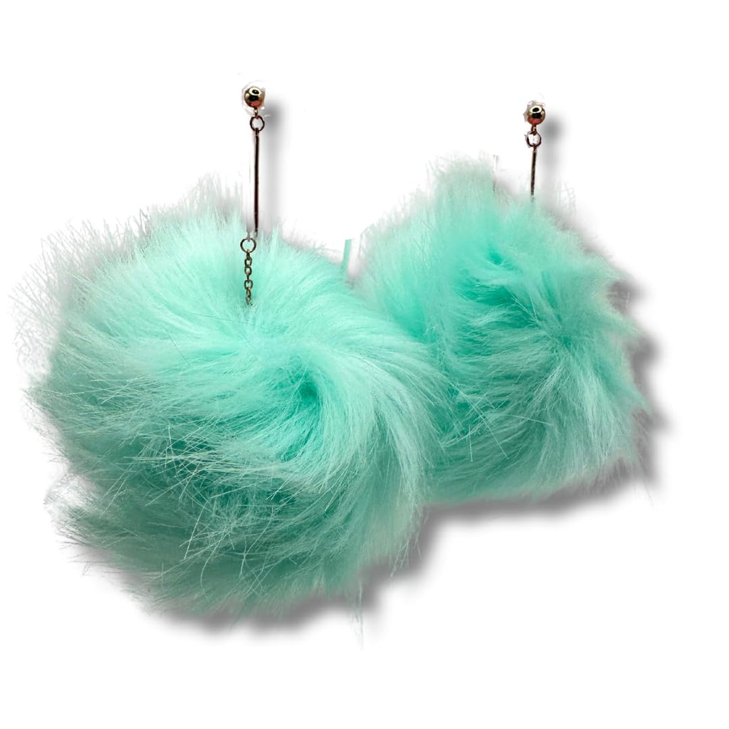 Vegan Faux Fur Fuzzy Earrings