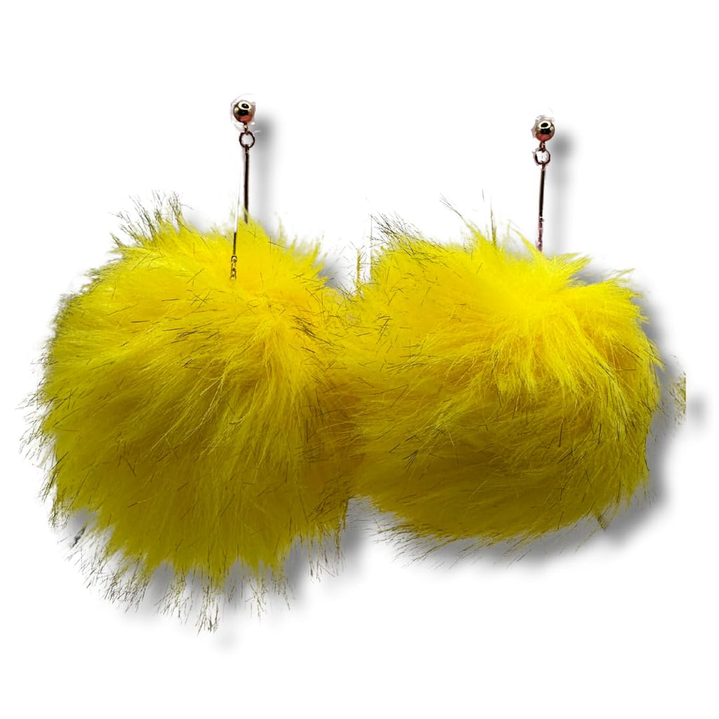 Vegan Faux Fur Fuzzy Earrings