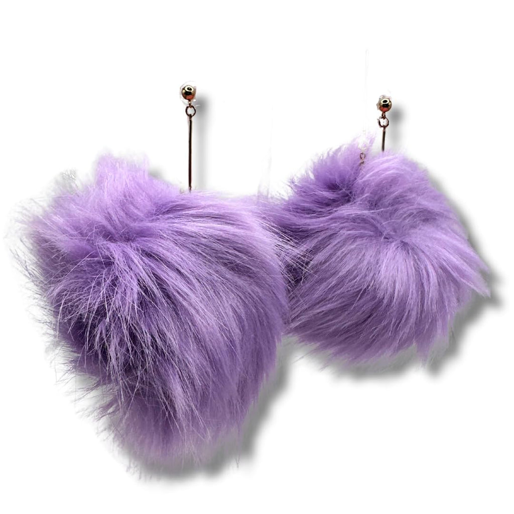 Vegan Faux Fur Fuzzy Earrings