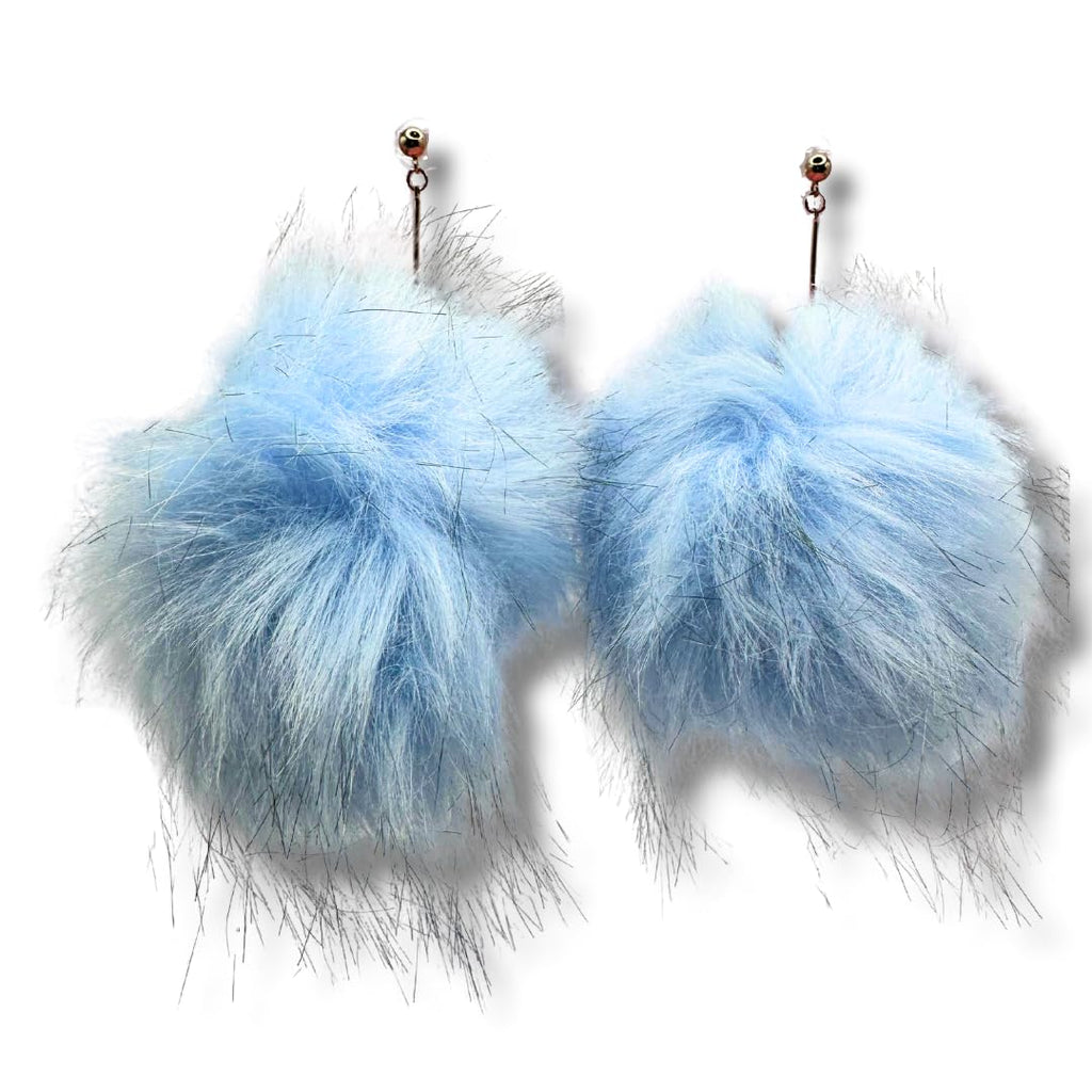 Vegan Faux Fur Fuzzy Earrings