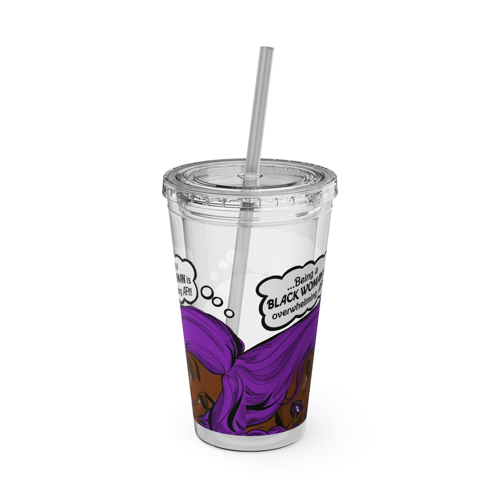 Sunsplash Tumbler with Straw, 16oz