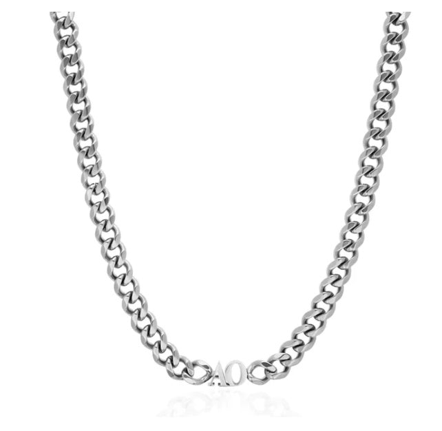 Custom Letter Name Initials Choker Necklace 18k Gold Plated Stainless Steel Personalized Cuban Chain Choker Necklace
