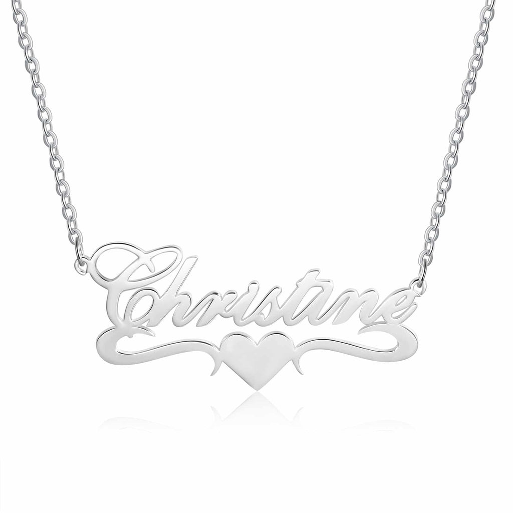 Custom Name Necklace 18k Gold Plated Hypoallergenic Stainless Steel Personalized Necklace
