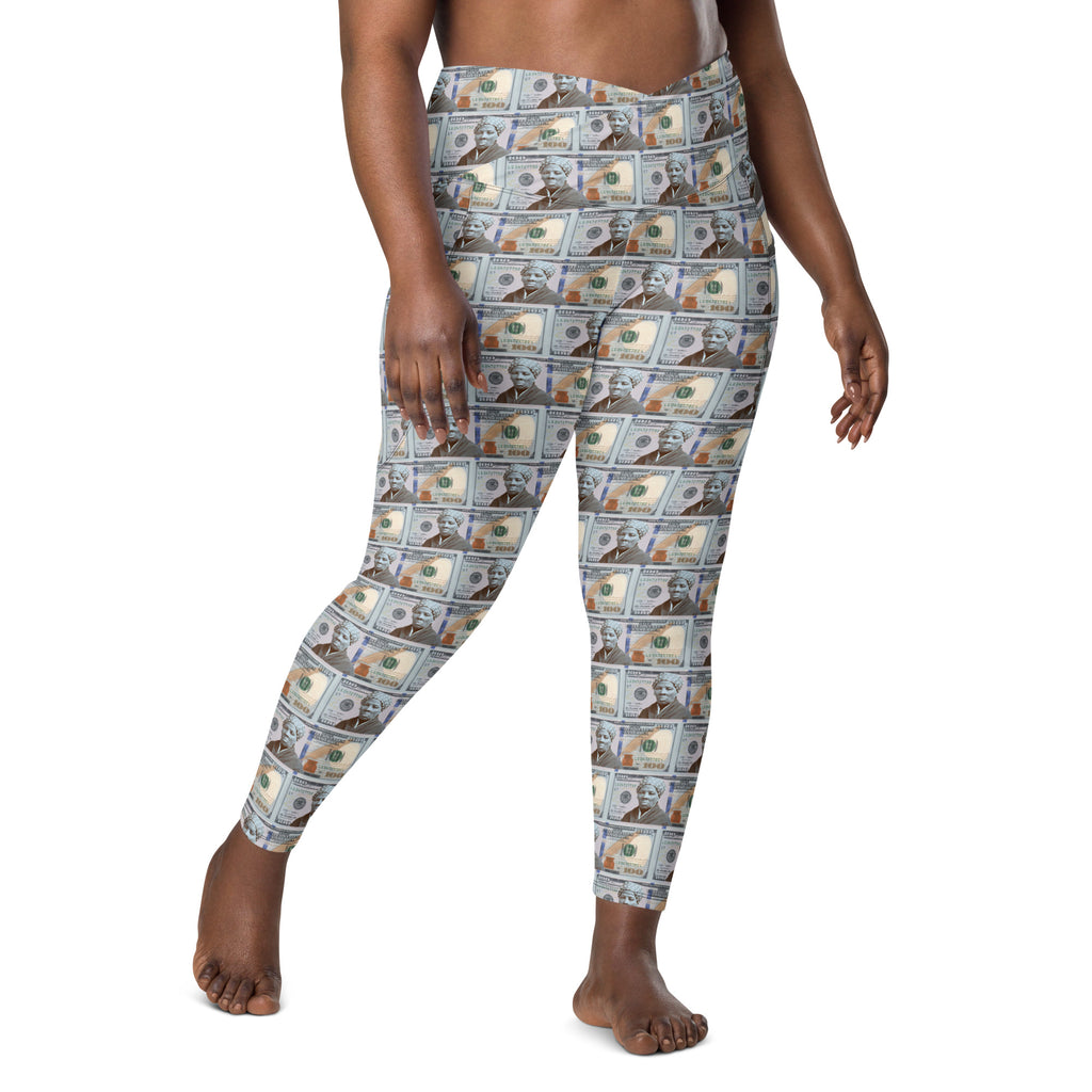 "All About the Tubmans" Crossover leggings with pockets