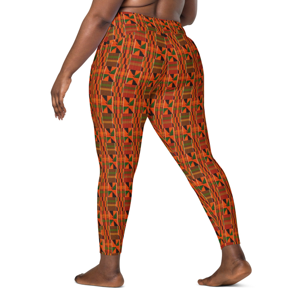 "Kent 4 Da Culture" Crossover leggings with pockets
