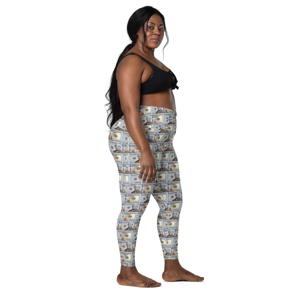 "All About the Tubmans" Crossover leggings with pockets