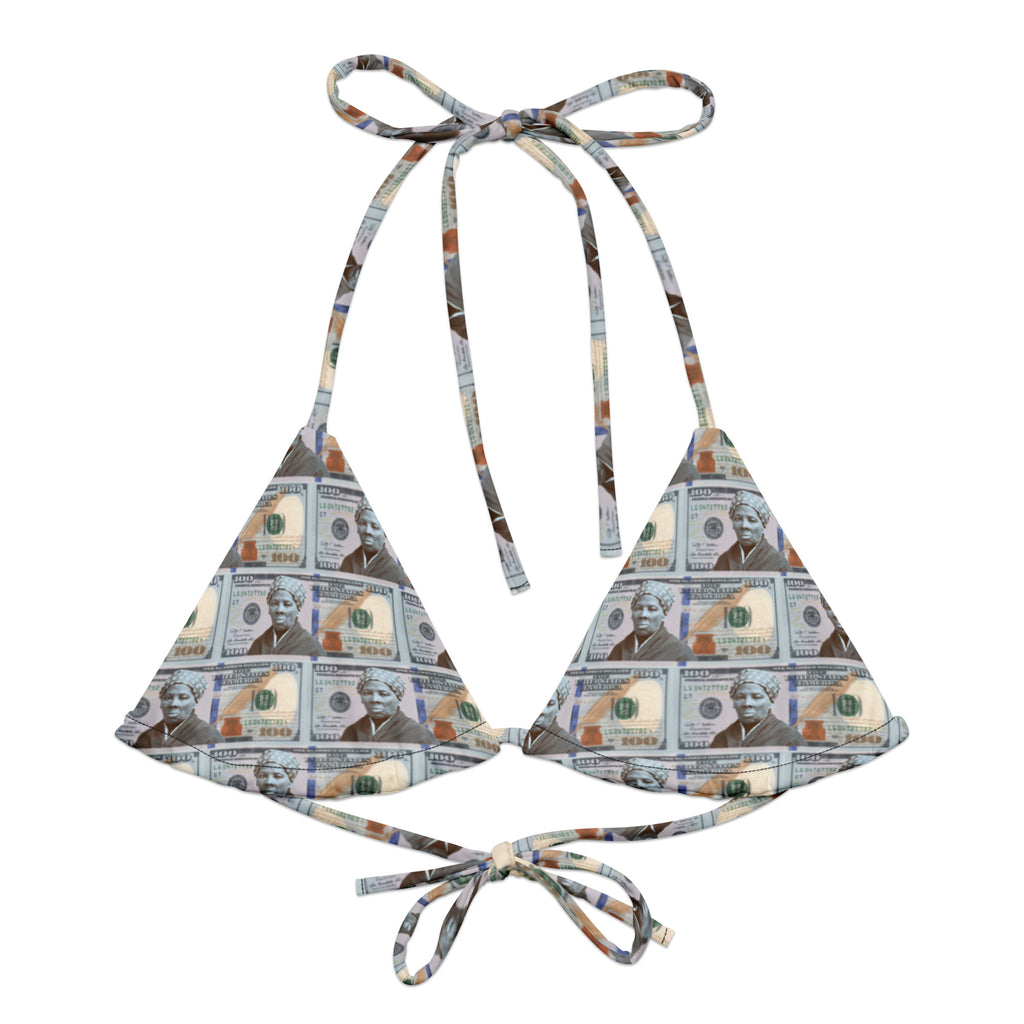 All About the Tubmans recycled string bikini top