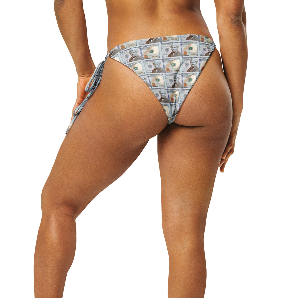 All About the Tubmans recycled string bikini bottom