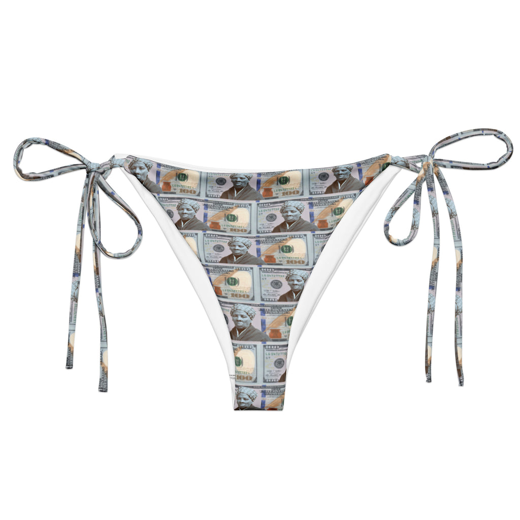 All About the Tubmans recycled string bikini bottom