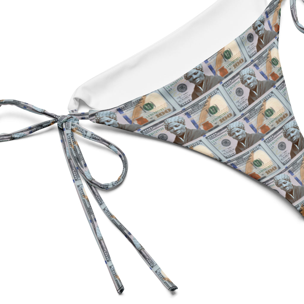 All About the Tubmans recycled string bikini bottom