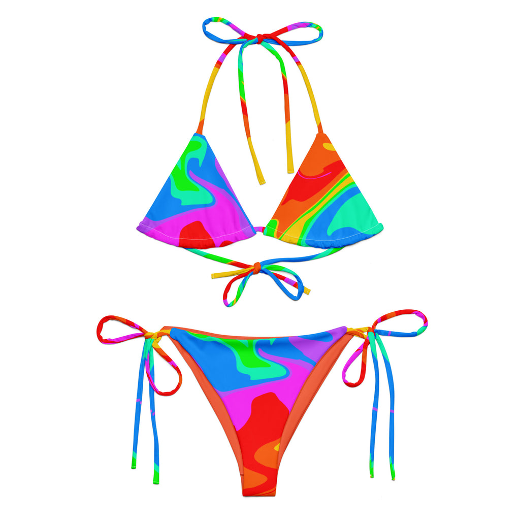Taste the Rainbow HEAUX! Recycled String Bikini