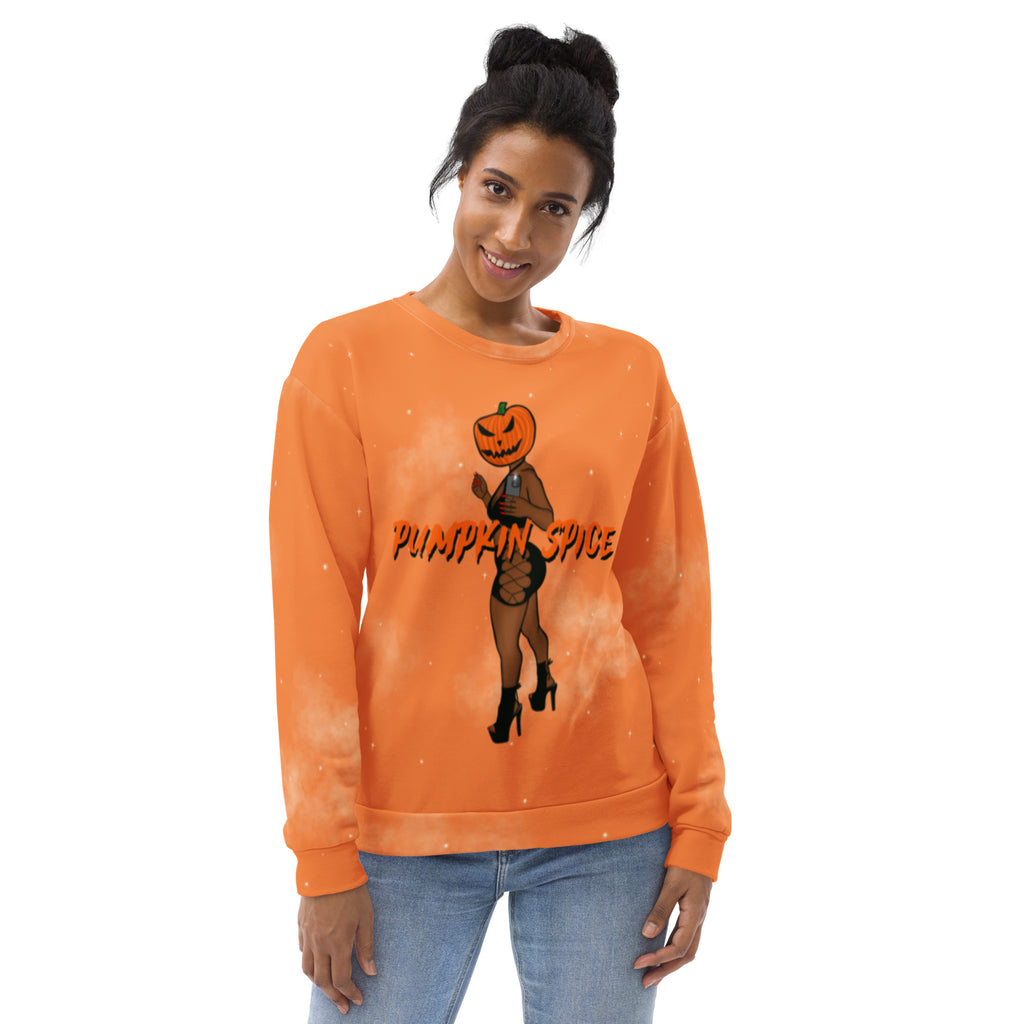 Hot Girl Pumpkin Spiceee Halloween Unisex Sweatshirt