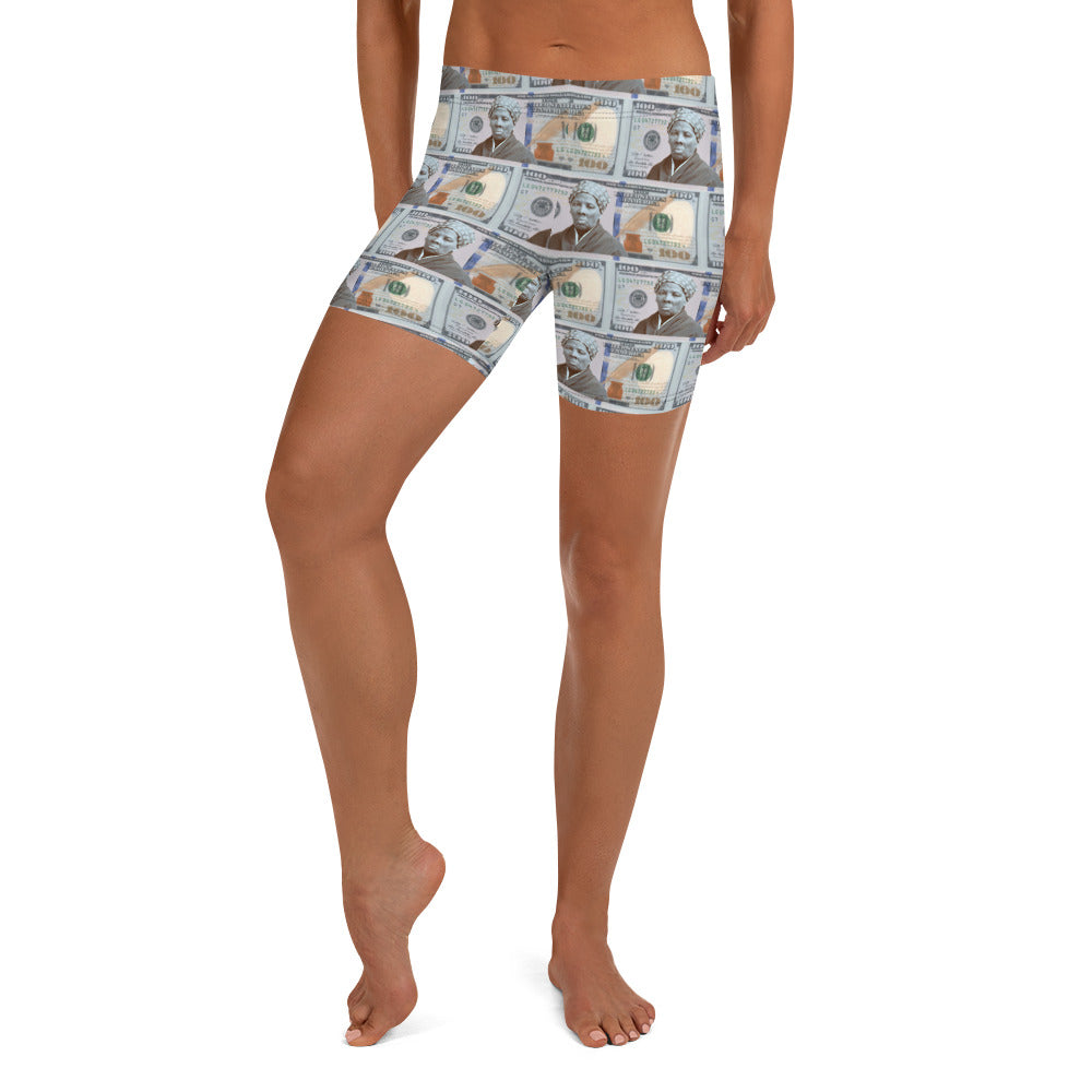 Harriet Tubman $100 Bill shorts