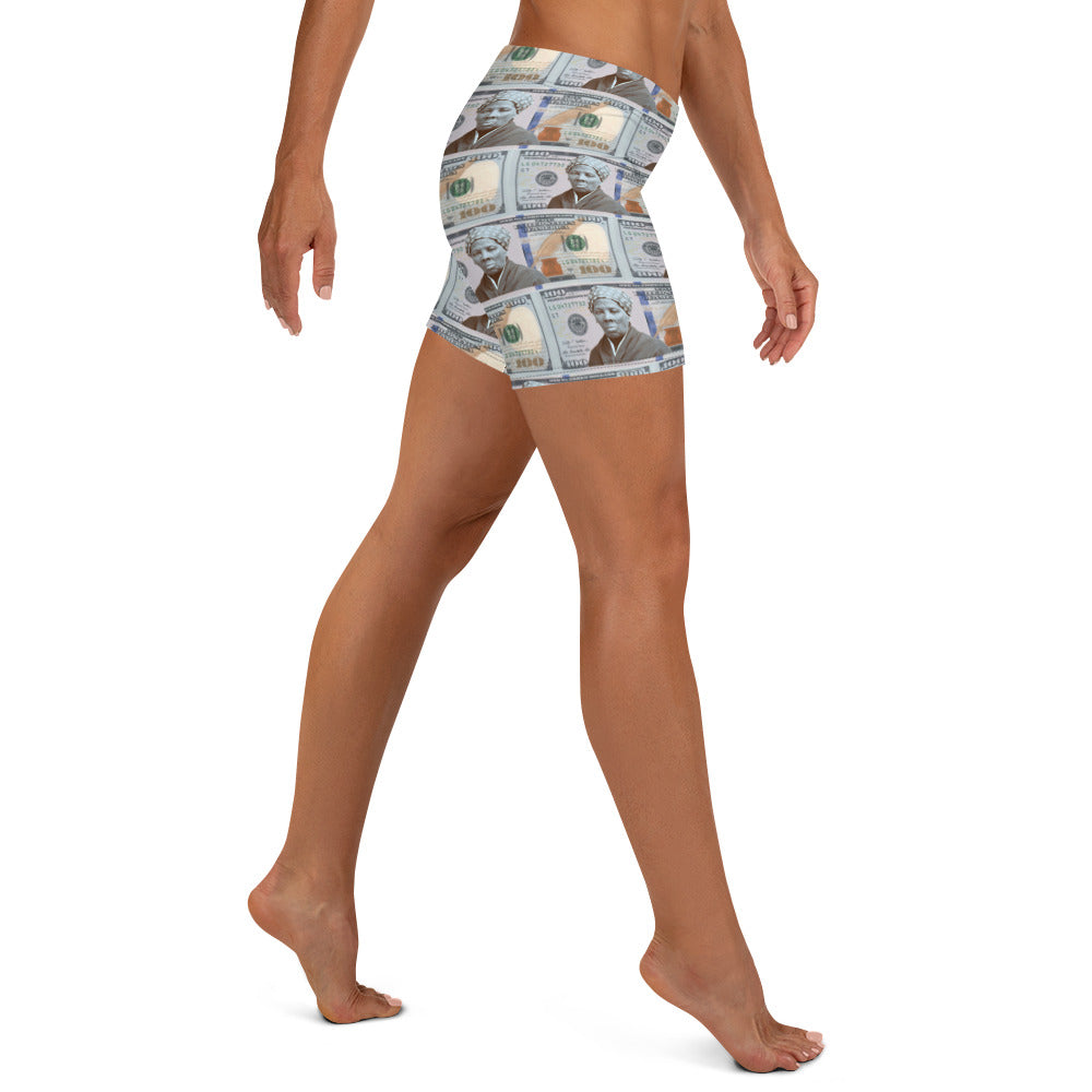 Harriet Tubman $100 Bill shorts