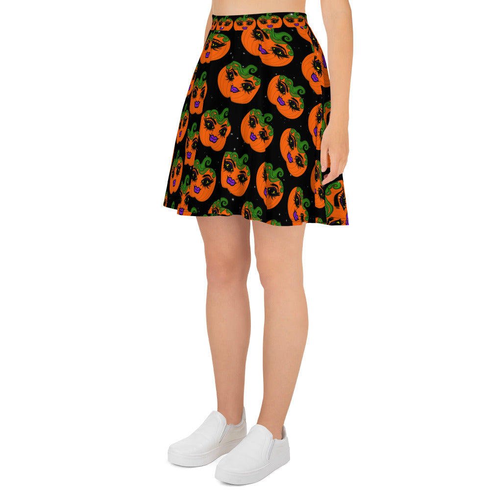 Mz Pumpkin Halloween Skirt