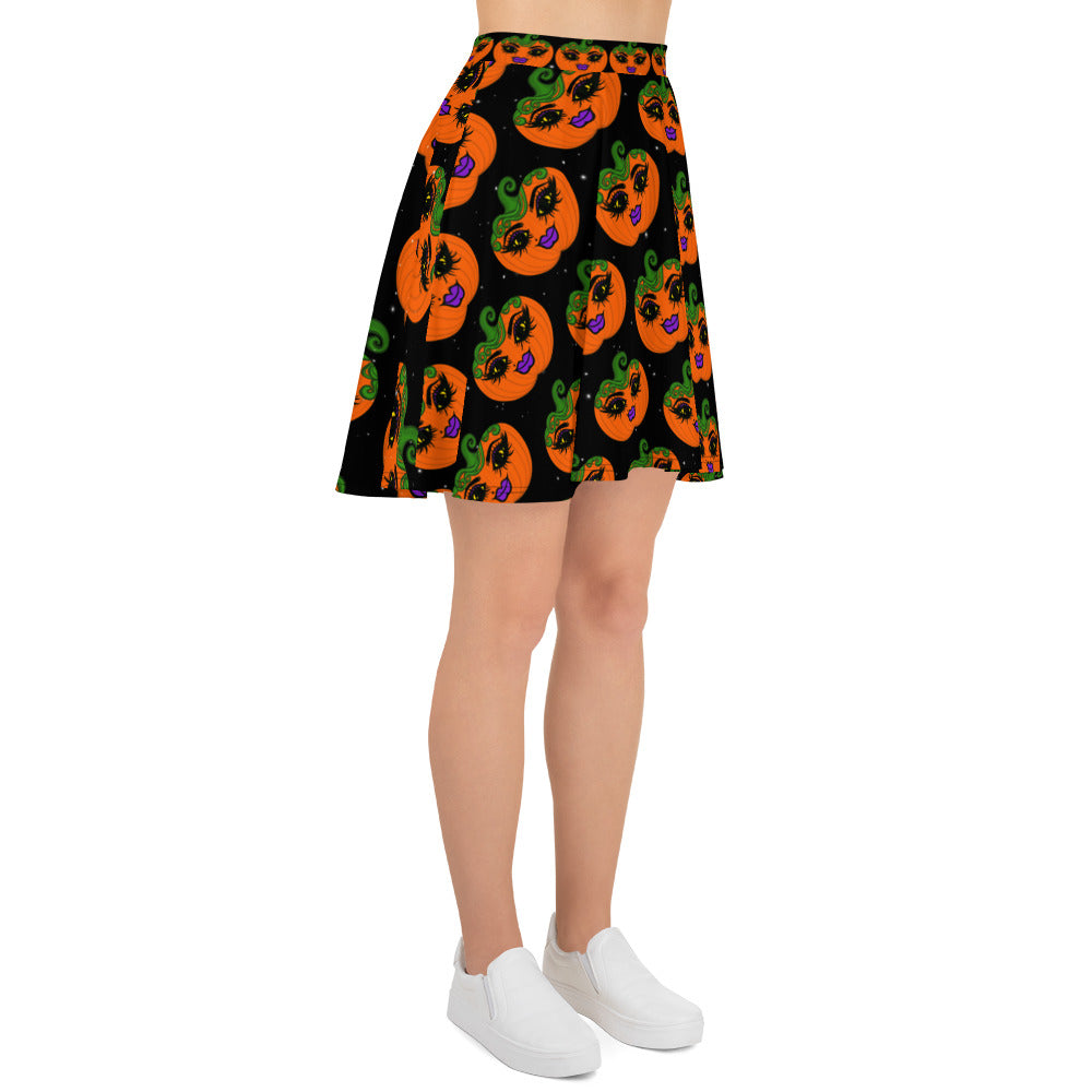 Mz Pumpkin Halloween Skirt