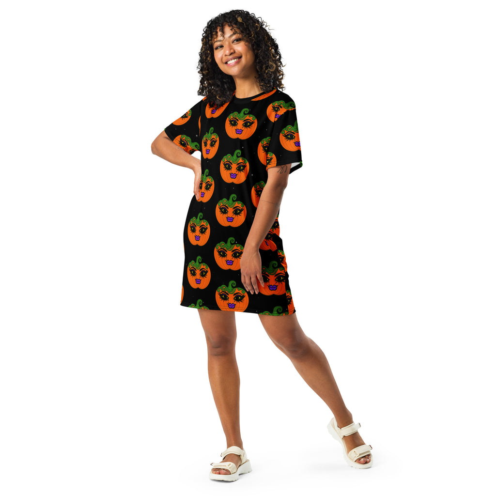 Halloween Mz. Pumpkin T-shirt/Lounge Dress