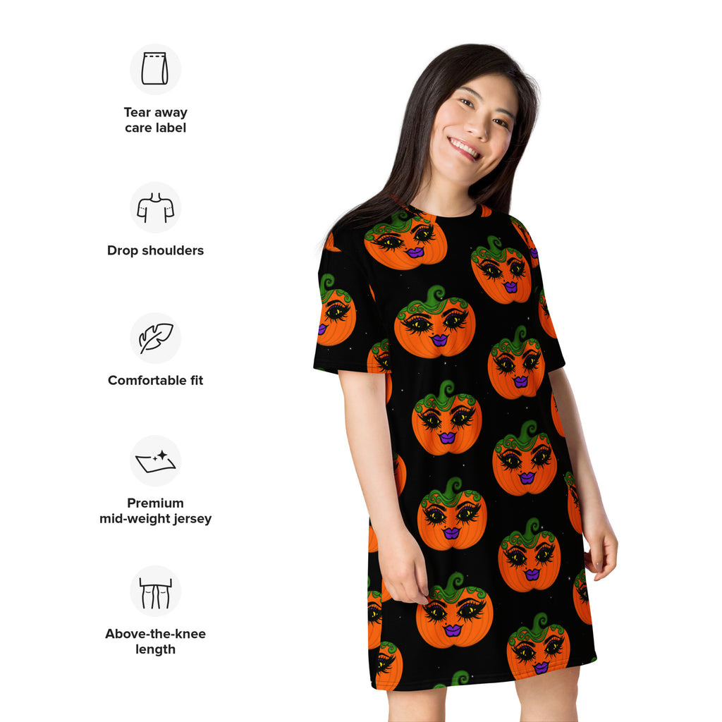 Halloween Mz. Pumpkin T-shirt/Lounge Dress