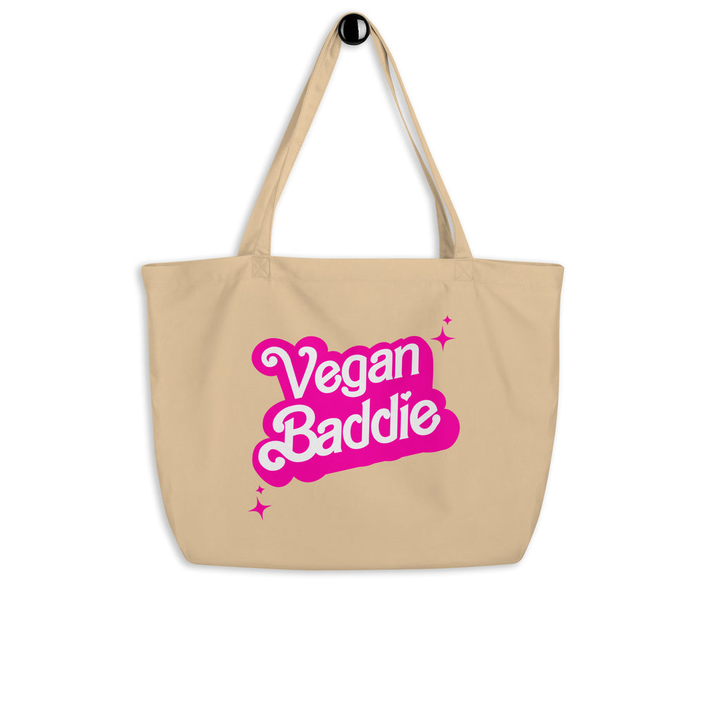 Vegan Baddie Large Eco Organic Tote Bag