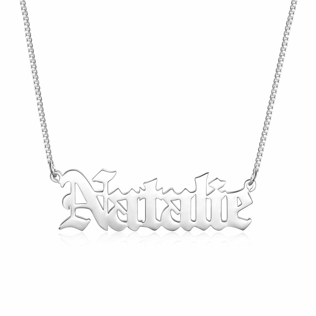 Custom Name Necklace 18k Gold Plated Hypoallergenic Stainless Steel Personalized Necklace