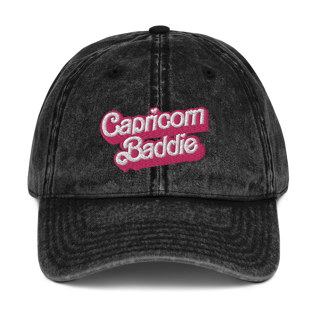 Zodiac Baddie Barbieee Vintage Cotton Twill Cap