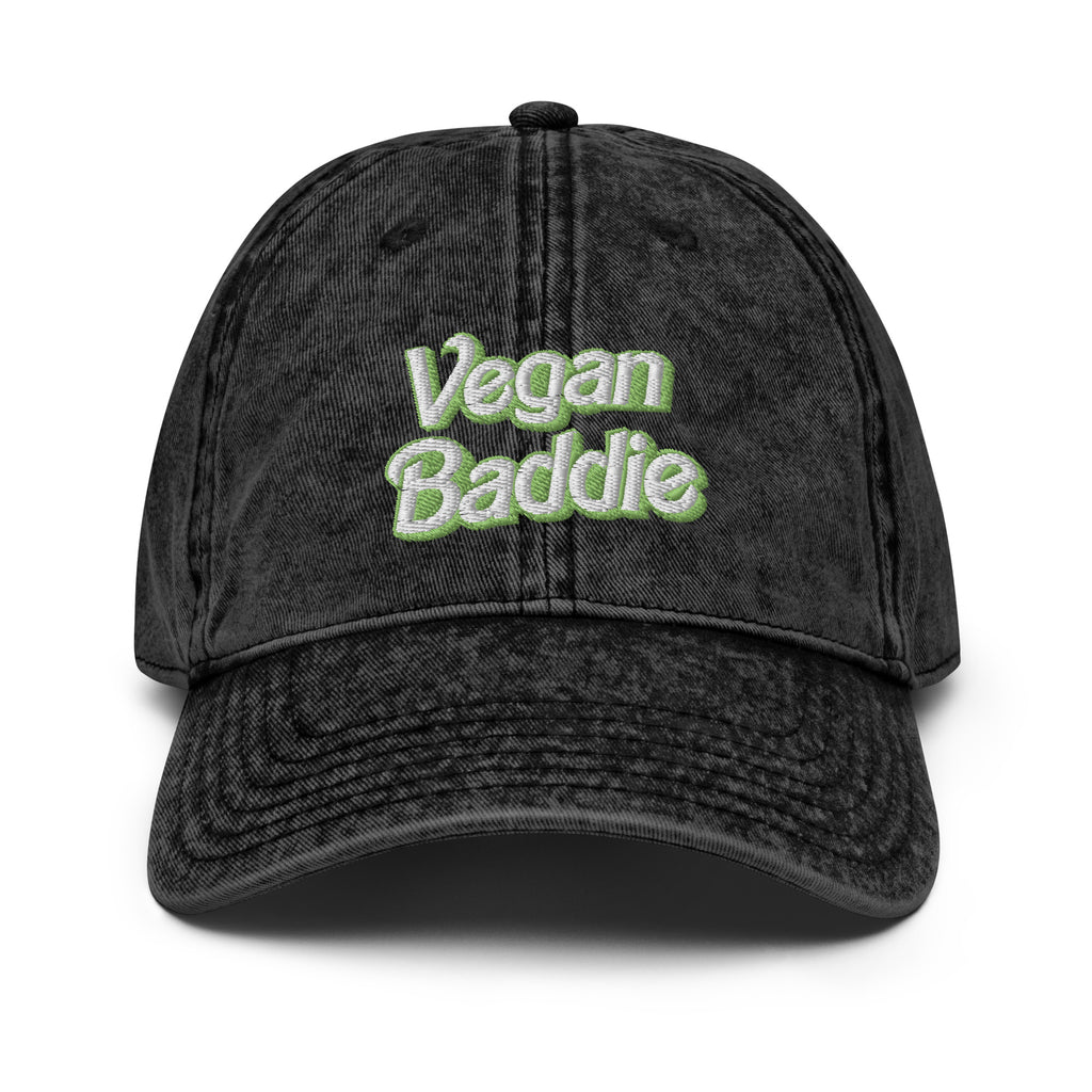 Vegan Baddie Vintage Cotton Twill Cap
