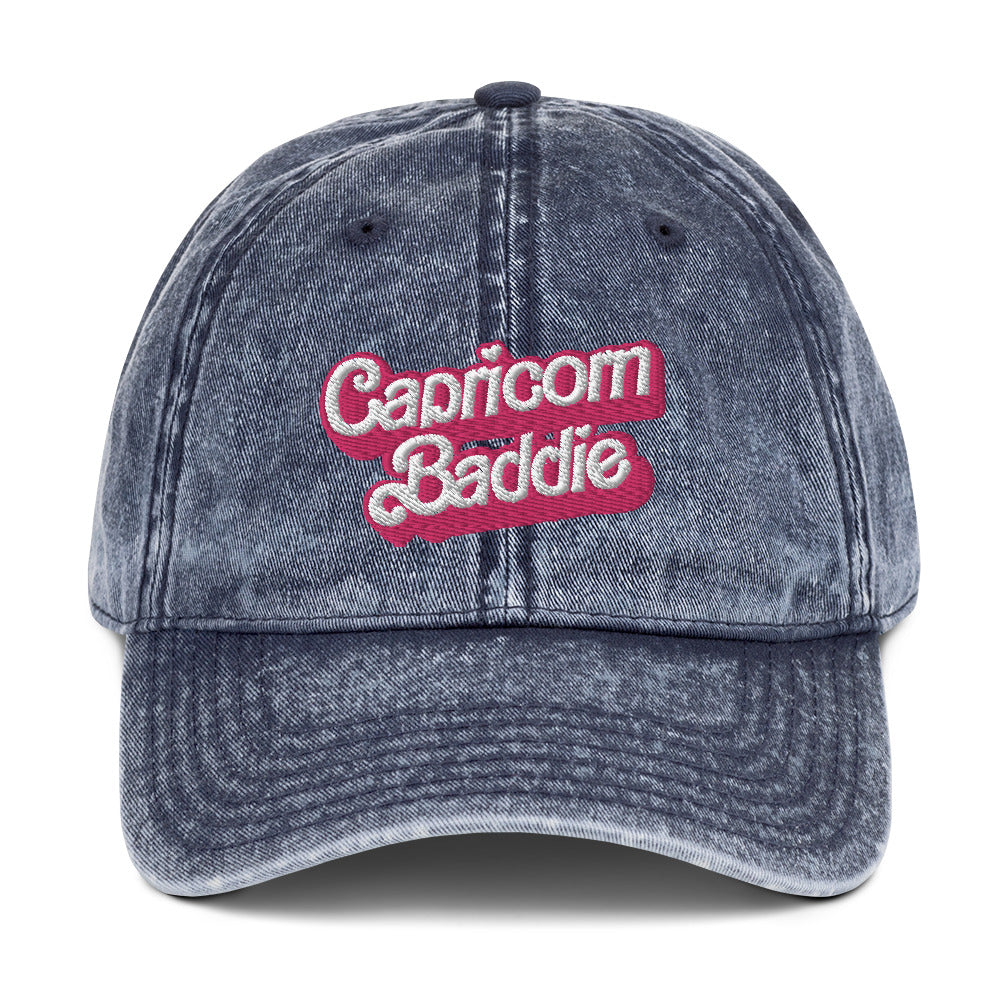 Zodiac Baddie Barbieee Vintage Cotton Twill Cap