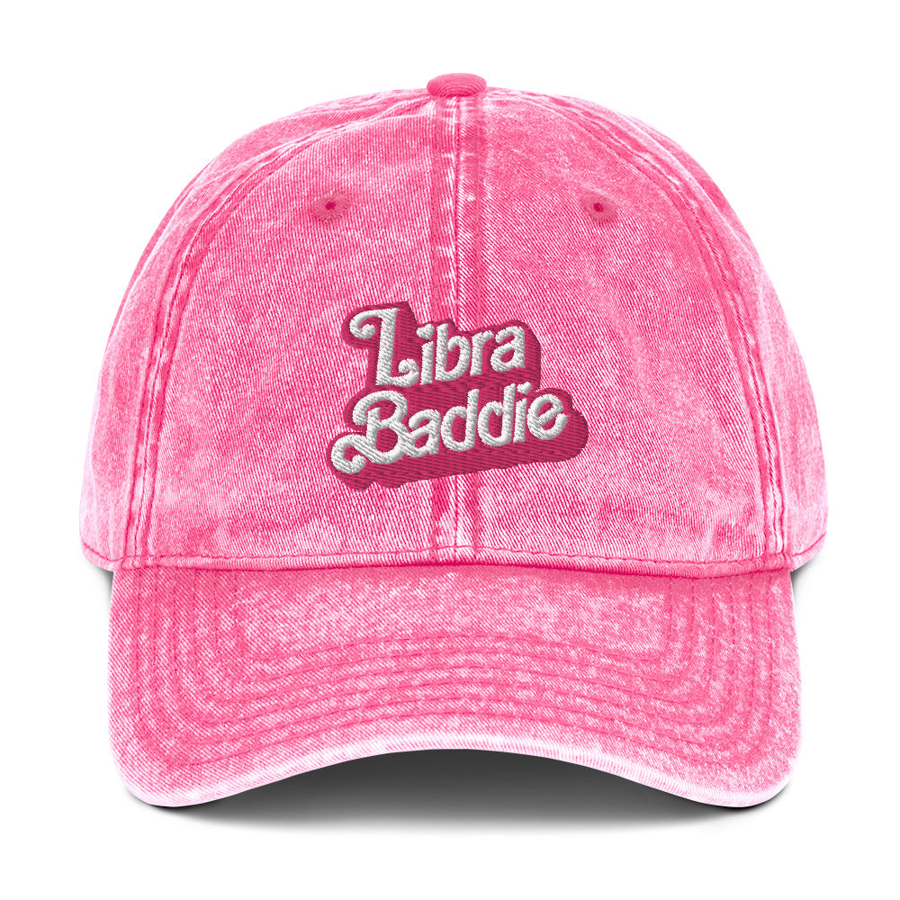 Libra Baddie Vintage Cotton Twill Cap