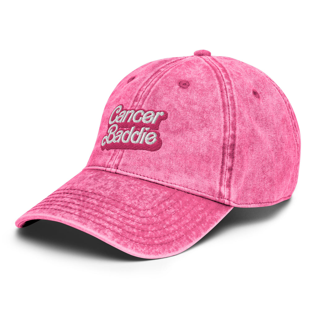 Cancer Baddie Vintage Cotton Twill Cap