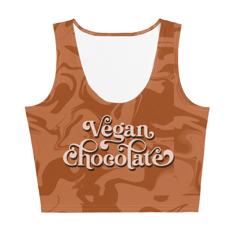 "Vegan Chocolate" Tank Crop Top