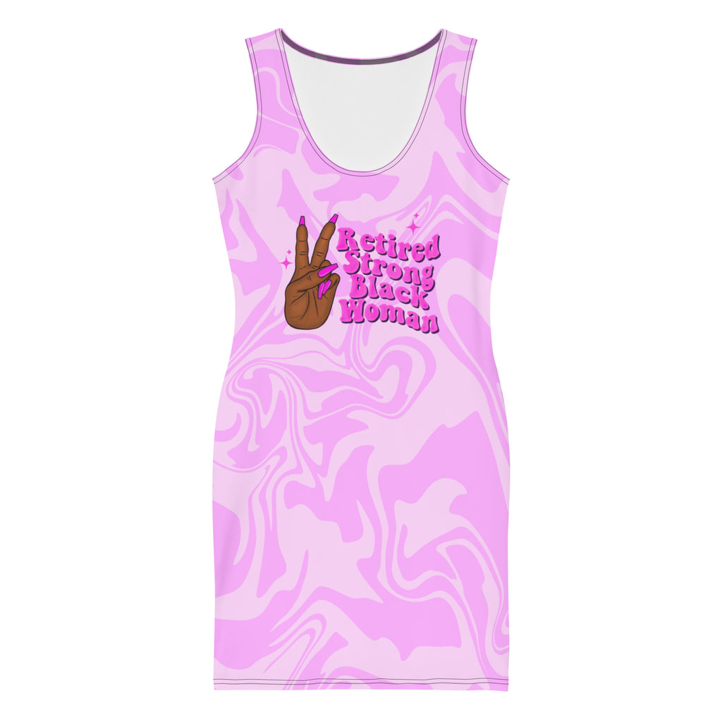 "Retired Strong Black Woman" Fitted Dress