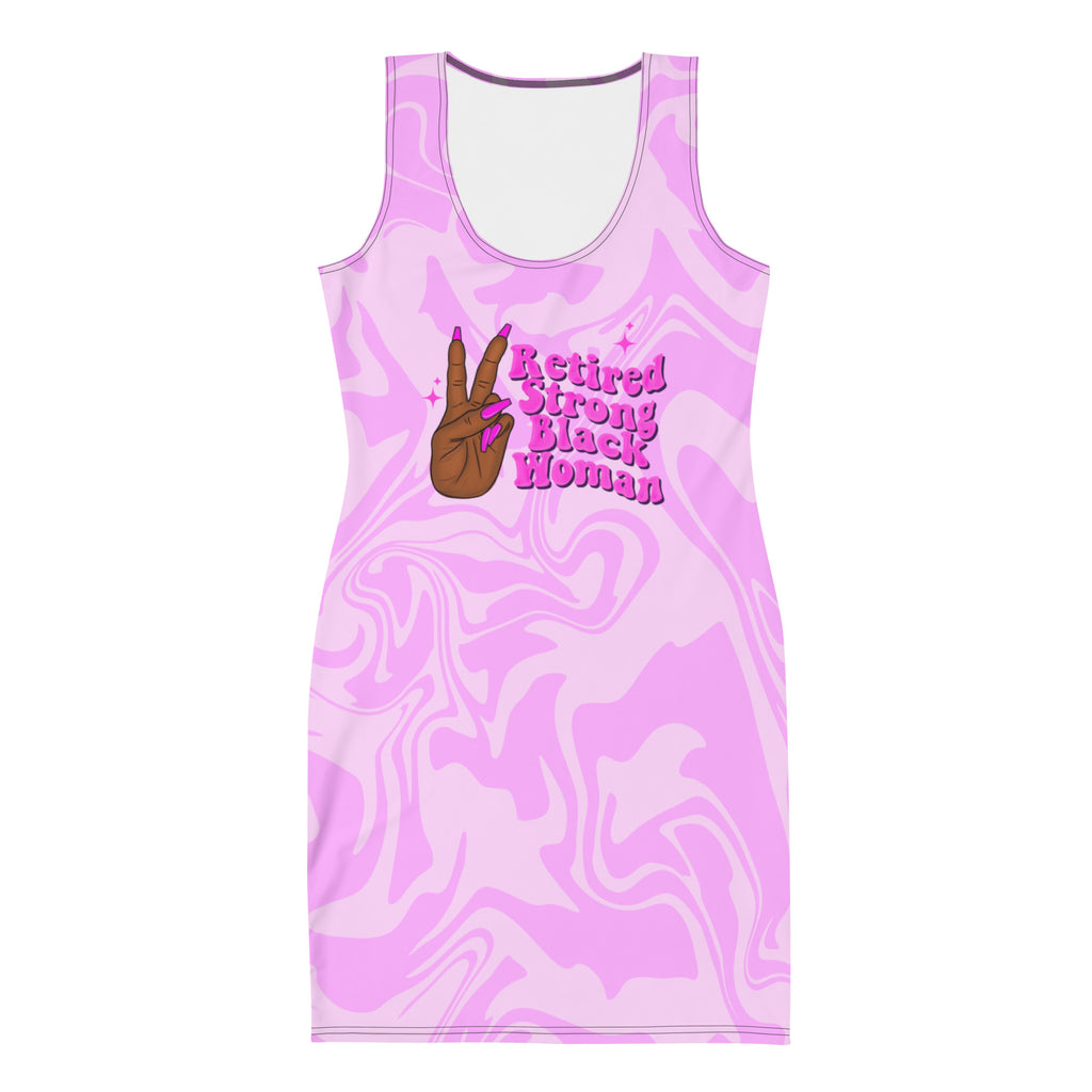 "Retired Strong Black Woman" Fitted Dress