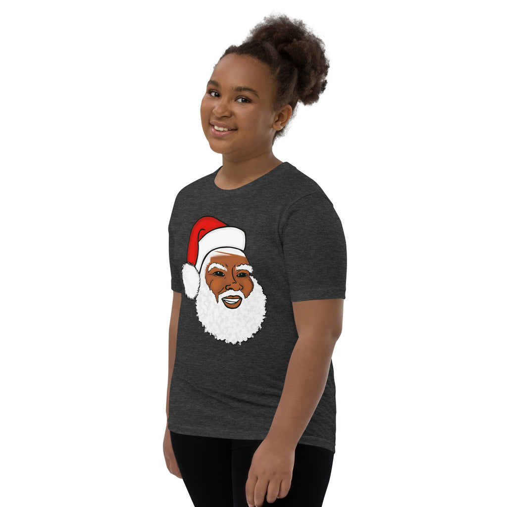 Youth Black Santa Short Sleeve T-Shirt